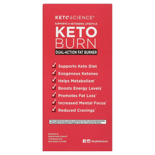 Keto Science Keto Burn Fat Burner Capsules, 60 Ct