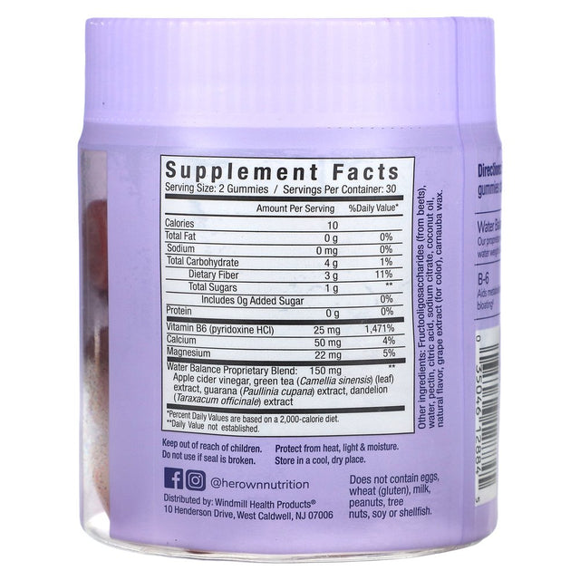 Her Own Debloat Gummies, Natural Citrus Flavor, 60 Count