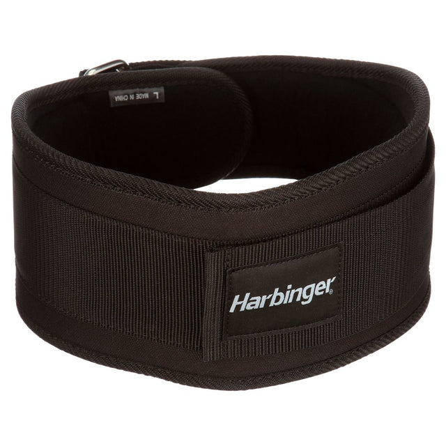 Harbinger Black 5" Foam Core Nylon Weightlifting Belt, Men'S Large