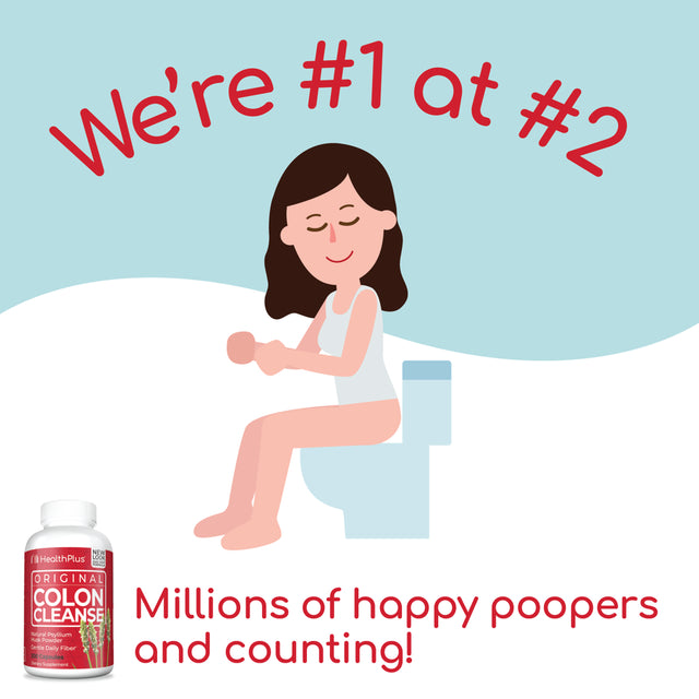 Health plus Colon Cleanse Digestive Support, 200 Capsules, 33 Servings