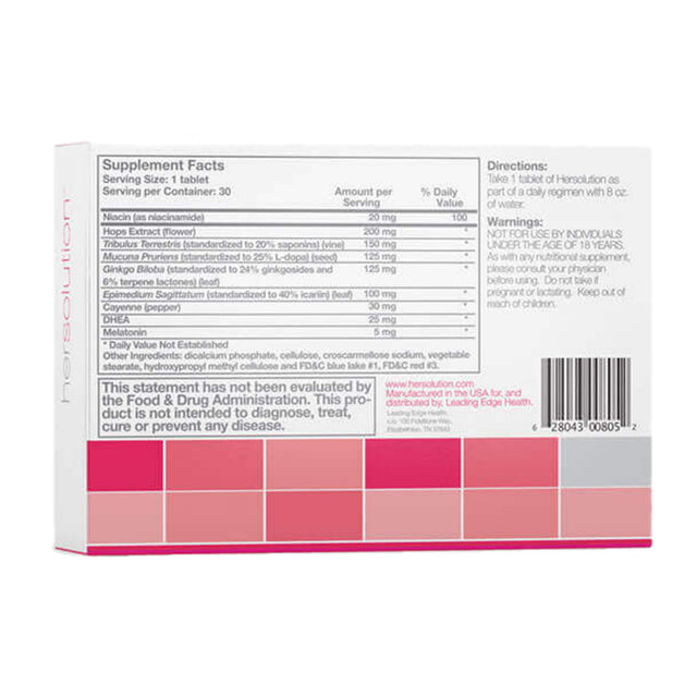 Hersolution Pills 30 Tablets Female Enhancement