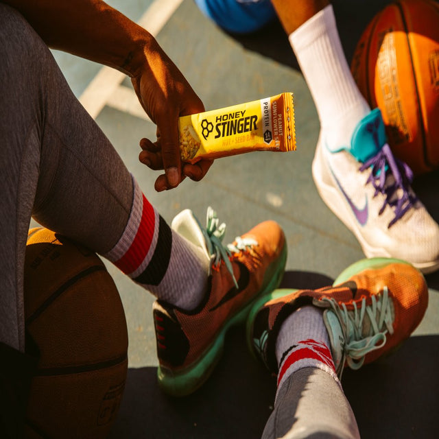 Honey Stinger Nut + Seed Bar, Peanut and Sunflower Seed, 16G Protein, 12 Count