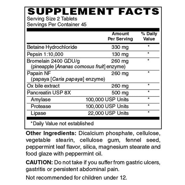 Holly Hill Health Foods, Superzymes, Digestive Enzymes to Aid Digestion, 90 Tablets