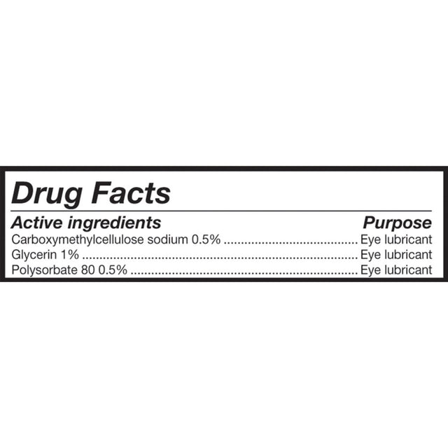 Refresh Optive Advanced Lubricant Eye Drops Preservative-Free Tears, 0.4 Ml, 30 Count