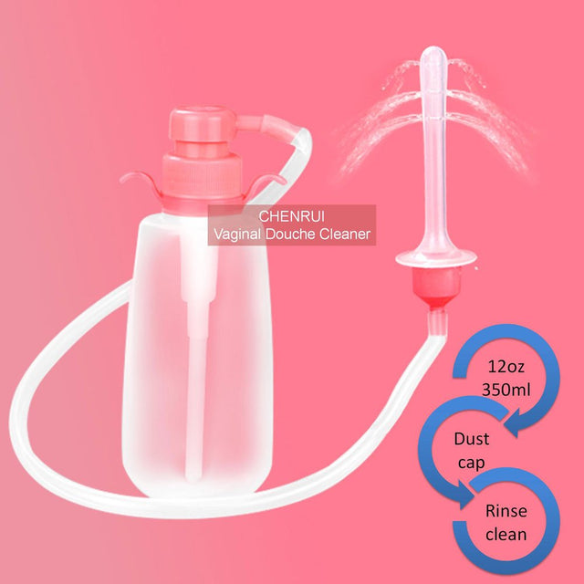 Women Vaginal Cleansing Douche 350Ml Capacity Vaginal Douche Cleaner Anal Douche