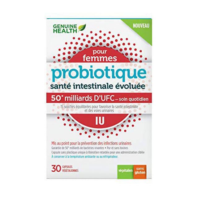 GENUINE HEALTH UTI Women'S Advanced Gut Health Probiotic, 30 CT