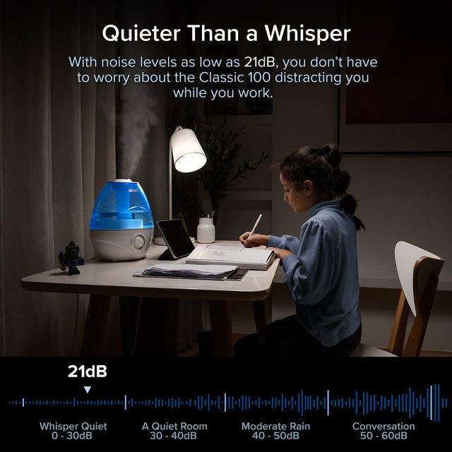 Levoit 2.4L 290 Sq Ft Cool Mist Humidifier Classic, Blue