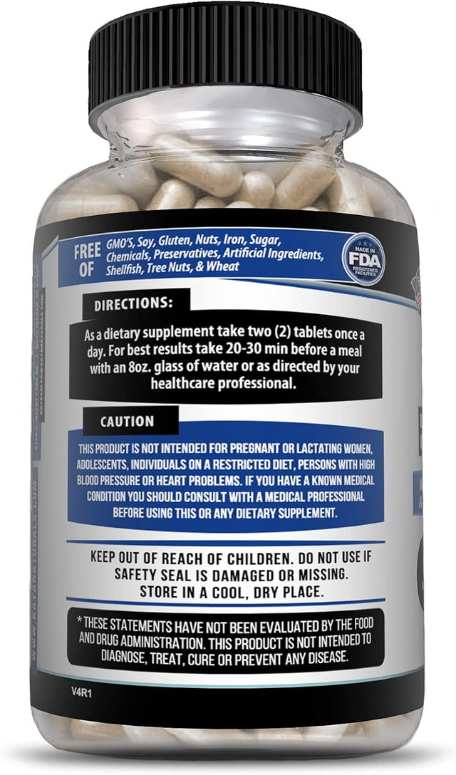 Kaya Naturals Male Enhancement Pill, Boost Testosterone, Endurance Increased Libido Drive & Stamina Vitamin Supplement - 60 Count