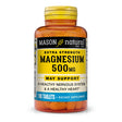 Mason Natural Magnesium 500 Mg Extra Strength - Healthy Heart and Nervous System, Improved Muscle Function and Recovery, Essential Nutrient, 100 Tablets