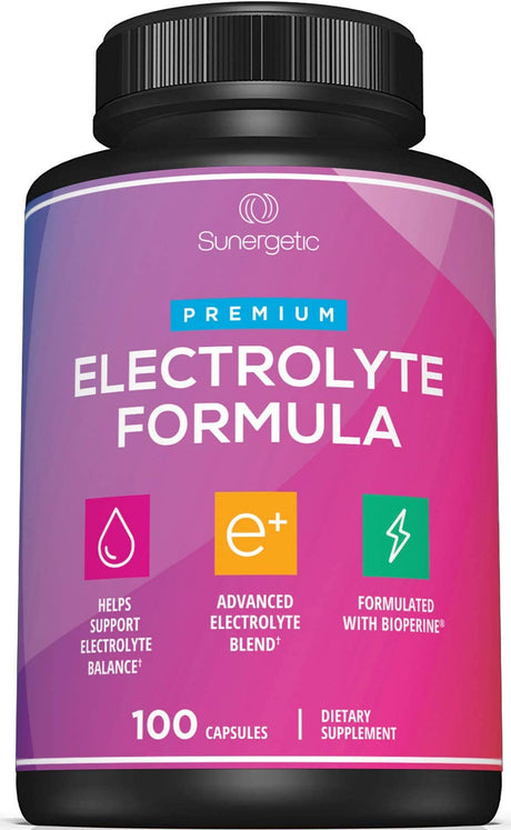 Premium Electrolyte Capsules β Support for Keto, Low Carb, Rehydration & Recovery - Electrolyte Replacement Tablets β Includes Electrolyte Salts, Magnesium, Sodium, Potassium β 100 Capsules