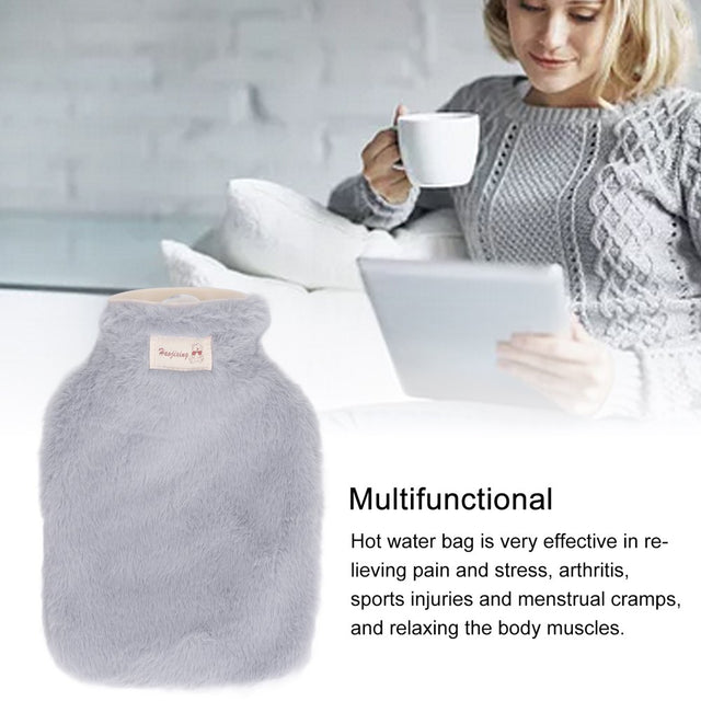 Fitbest Plush Lengthened Waist Protection Filling Warm Belly Hot Water Bag