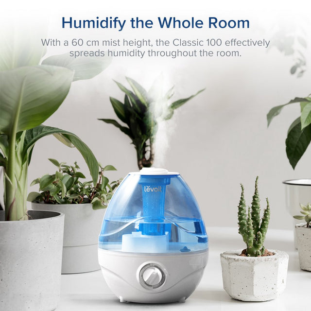 Levoit 2.4L 290 Sq Ft Cool Mist Humidifier Classic, Blue