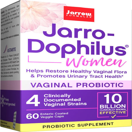 Jarrow Formulas Jarro-Dophilus Women, Restore Healthy Vaginal Flora & Promotes Urinary Tract Health*, 10 Billion Cells, 60 Veggie Caps