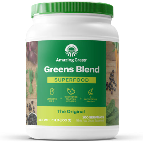 Amazing Grass, Greens Blend Superfood, the Original, 1.76 Lb, 100 Servings