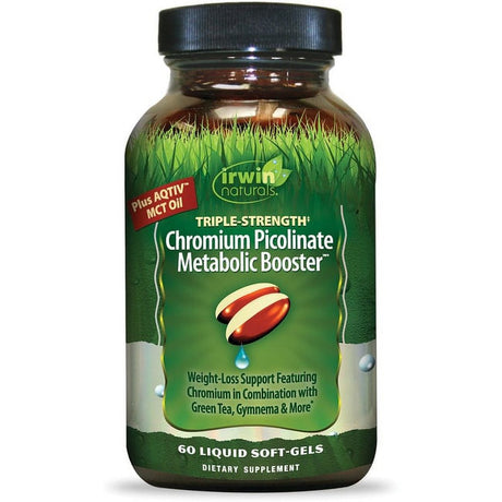 Irwin Naturals Triple-Strength Chromium Picolinate Metabolic Booster 60 Sgels