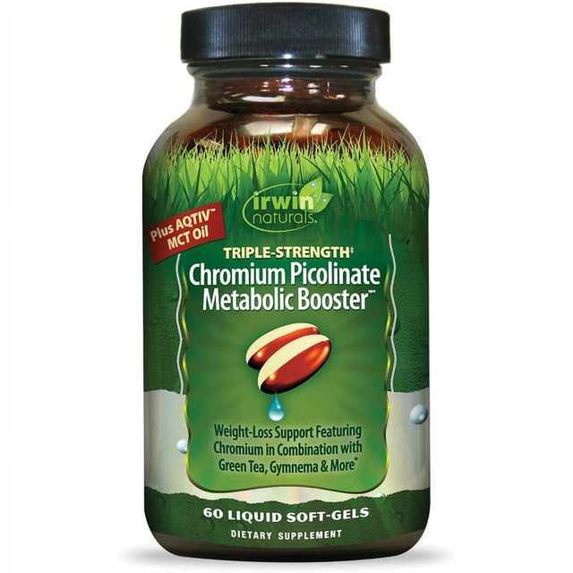 Irwin Naturals Triple-Strength Chromium Picolinate Metabolic Booster 60 Sgels