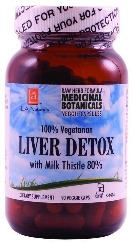 L a Naturals Liver Detox Raw Formula, 90 Ct