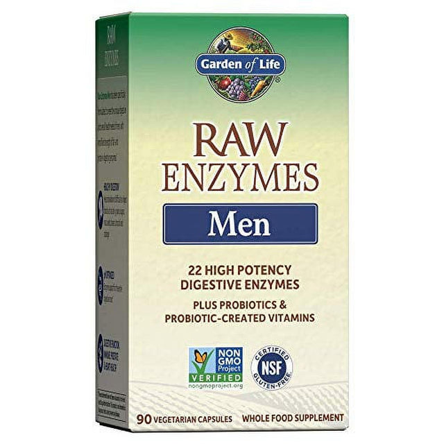 Garden of Life, RAW Enzymes Men 90 Vcaps
