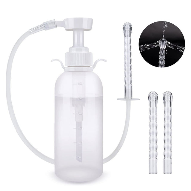 Kingfurt Silicone Vaginal Irrigator - Reusable Pudendal Syringe for Gynecological Health - Non-Allergenic & BPA Free - 9-Hole Spray Design