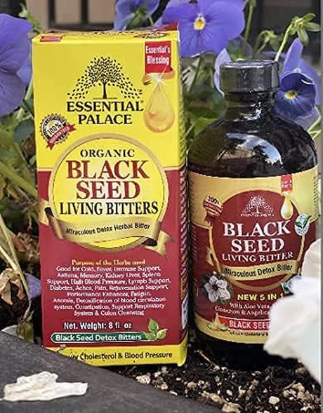 Essential Palace Organic Black Seed Detox Living Bitters [8Oz]