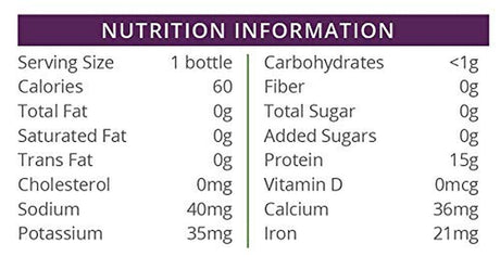 Fit Wise High Protein ORANGE Shot (4 Pack Bottles)