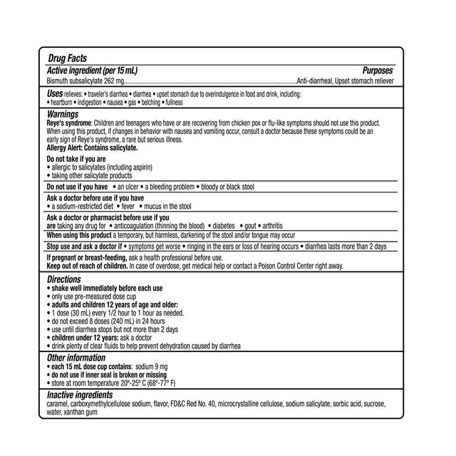 Kaopectate Anti-Diarrheal Upset Stomach Relief Liquid, Peppermint, 11 Fl Oz