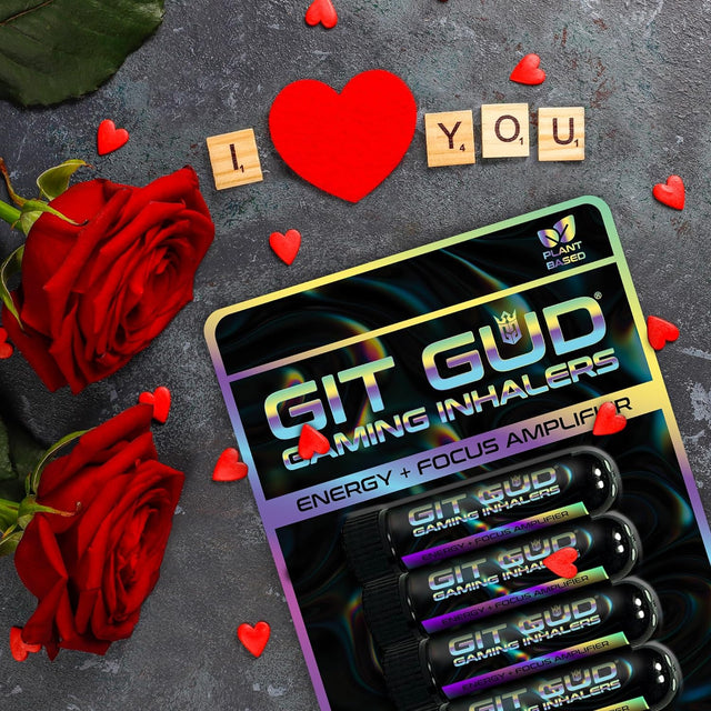 GIT GUD Gaming Vapor Inhaler 4-Pack | Energy, and Focus Amplifier | Stimulating, Smelling Vapors for Instant Wake up | Powerful, Reusable Mint, 1000+ Uses, Aromatherapy | Winnermint (Wintergreen)