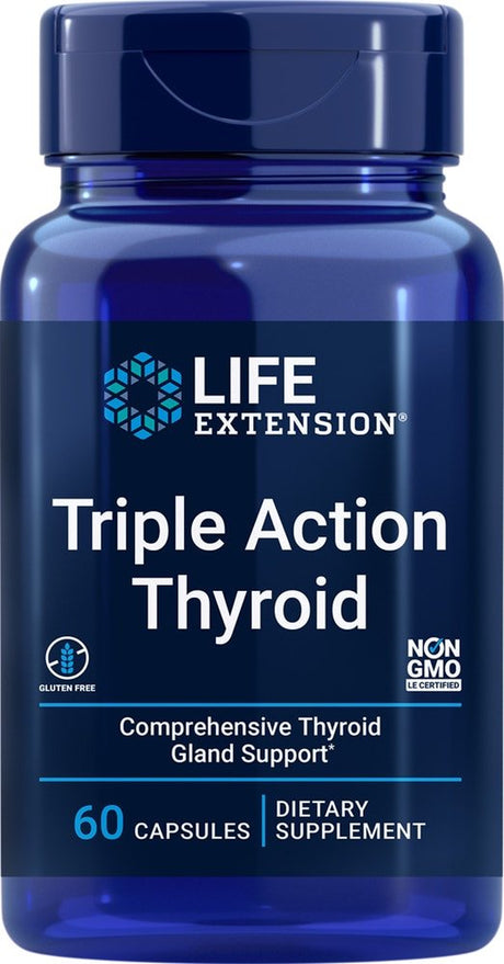 Life Extension Triple Action Thyroid -- 60 Vegetarian Capsules