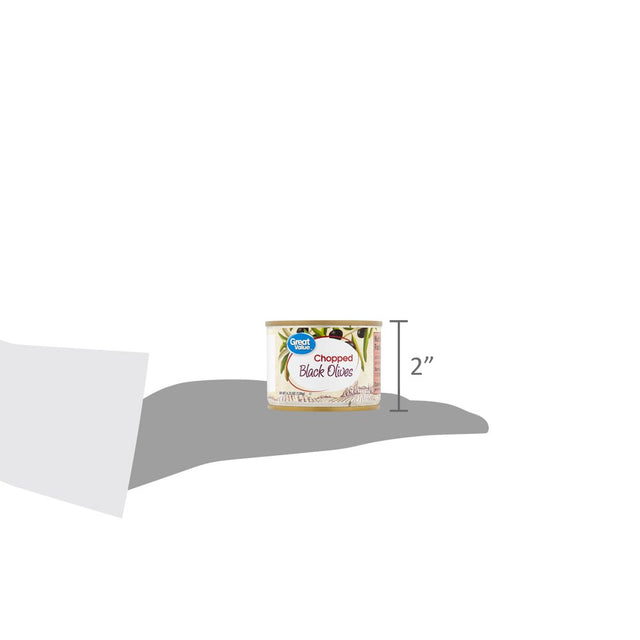 Great Value Chopped Black Olives, 4.25 Oz