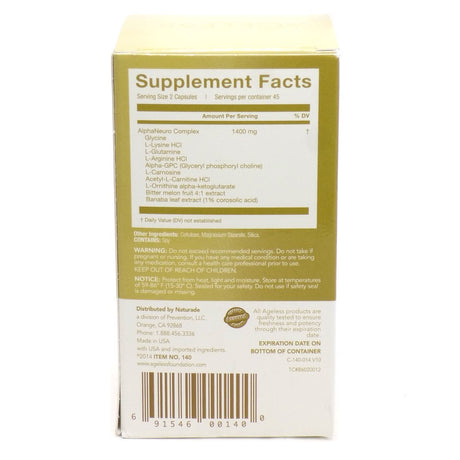 Ageless Foundation ULTRA Max Gold for Energy & Lean Body Mass Dietary Supplement, Capsules, 90 Ct