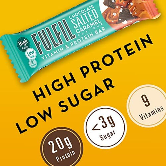 Fulfil Chocolate Salted Caramel Vitamin and Protein Bar, 825 G