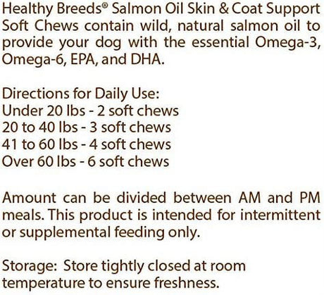 Healthy Breeds Shih Tzu Salmon Oil Soft Chews 90 Count