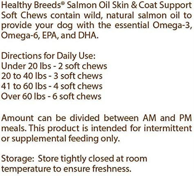 Healthy Breeds Shih Tzu Salmon Oil Soft Chews 90 Count