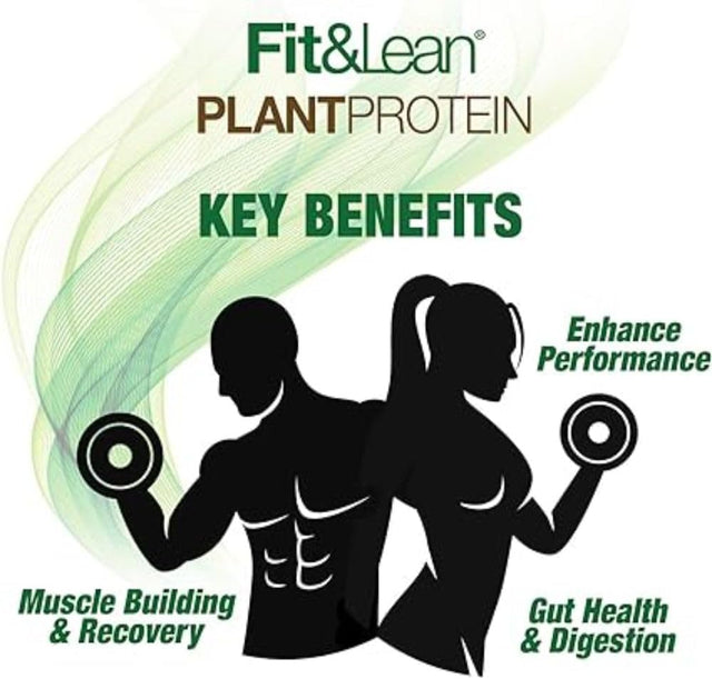 Fit & Lean Plant Protein Meal Replacement Protein Powder Vanilla, 18.72 Ounce