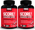 Force Factor SCORE!, 2-Pack, Hardcore Nitric Oxide Booster Supplement for Men with L-Citrulline, Yohimbe, Black Maca & B Vitamins to Increase Stamina, Maximize Physical Performance, 240 Tablets