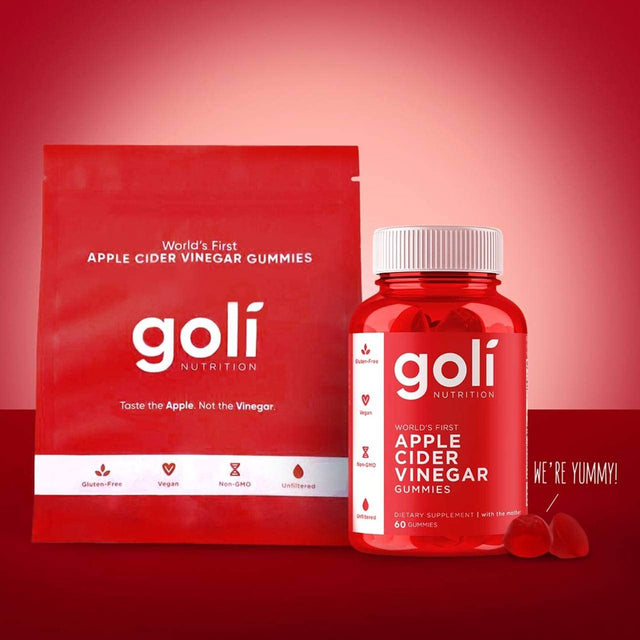 Goli Nutrition Apple Cider Vinegar Gummies, 120 Count