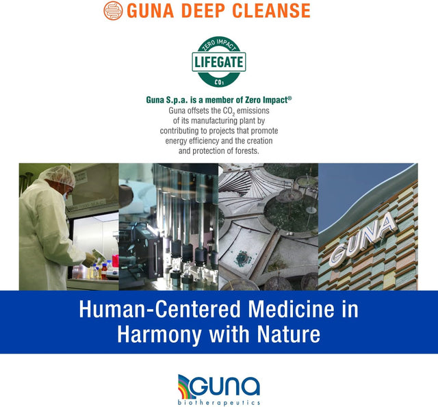 Guna Deep Cleanse Homeopathic All Natural Systemic Body Cleansing, Toxin Release, Liver and Kidney Support and Detoxification - 1 Ounce