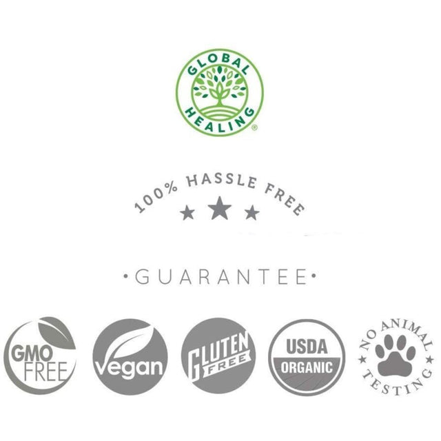 Global Healing USDA Organic Vitamin B12 5000Mcg Liquid Supplement - 2 Fl Oz