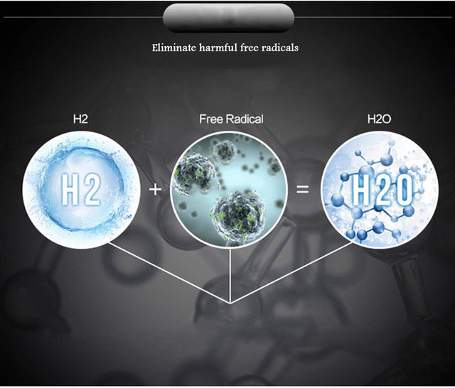 Portable 3-Minute Hydrogen-Rich Water Bottle Rechargeable High Concentration Hydrogen Water Generator Glass Bottle Anti-Aging Anti-Oxidation Kettle 400Ml