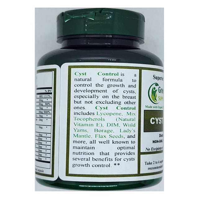 Cyst, Breast Cyst, 90 Vcaps, High Absorbable, Non-Gmo, Gluten-Free (Pack of 5)