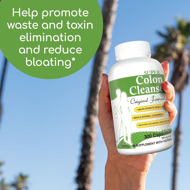 Health plus Super Colon Cleanse Original Formula, 300 Capsules, 75 Servings