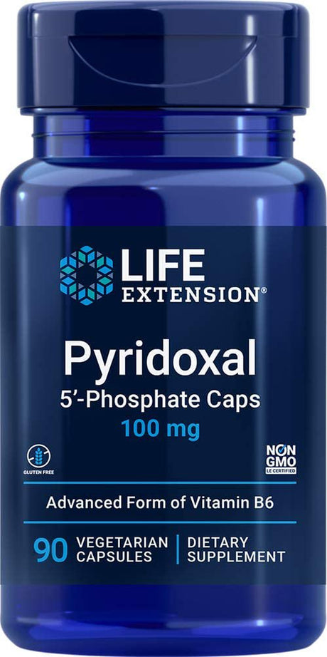 Life Extension Pyridoxal 5-Phosphate (P5P) 100 Mg, 90 Vegetarian Capsules