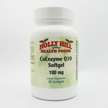 Holly Hill Health Foods, Coenzyme Q10 100 MG, 60 Softgels
