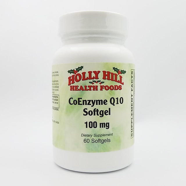 Holly Hill Health Foods, Coenzyme Q10 100 MG, 60 Softgels