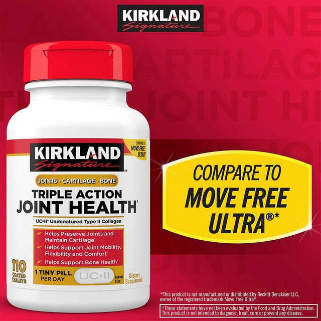 Kirkland Signature Triple Action Joint Health, 110 Coated Tablets