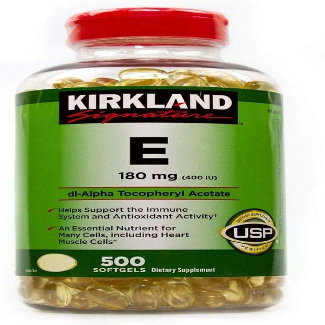 Kirkland Signature Vitamin E 180Mg., 500 Softgels