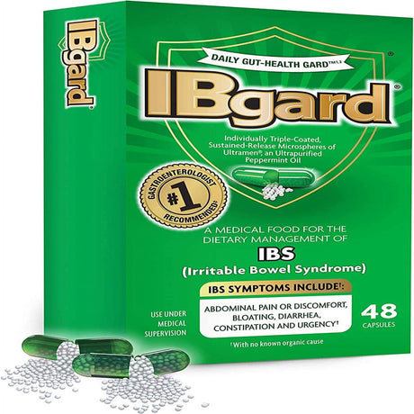 Ibgard Daily Gut Health Support, 48 Capsules (Packaging May Vary)