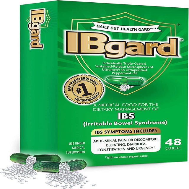Ibgard Daily Gut Health Support, 48 Capsules (Packaging May Vary)