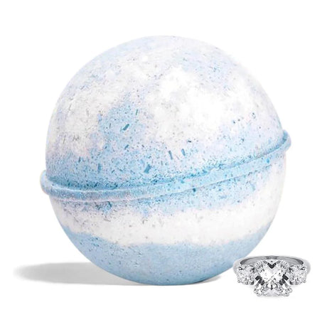 Ivy & Bauble Handmade Clean Fresh Scent Jewelry Bath Bombs with Surprise Ring |Made in USA |No Paraben No Preservatives No Phosphate| Aroma Therapeutic Moisturizer for Bubble & Spa Bath| 8Oz-Size 5