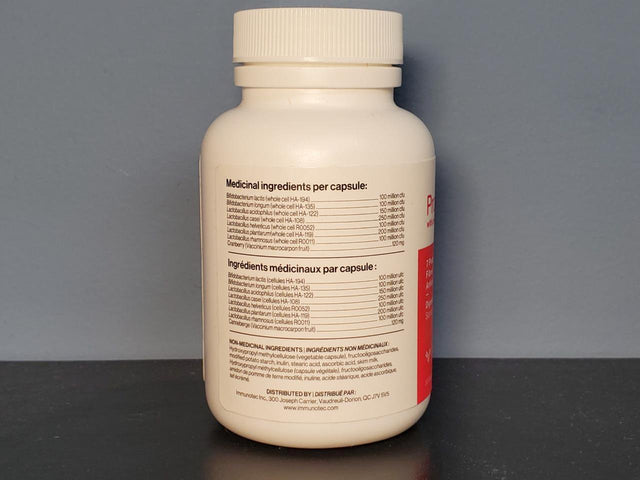 Immunotec Probio 3+ with Cranberry Digestive Health 30 Capsules